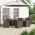 Set de masă pentru grădină 5 pcs Antracit, Gri deschis PP GartenMobel Dekor