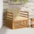 2 Bucată Sofa cu Brațe natural GartenMobel Dekor
