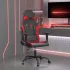 Scaun de gaming de masaj, negru și portocaliu, piele ecologică GartenMobel Dekor