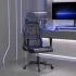 Scaun de gaming de masaj, alb și roz, piele ecologică GartenMobel Dekor