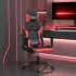 Scaun de gaming de masaj, negru, piele ecologică GartenMobel Dekor