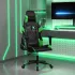 Scaun de gaming de masaj, negru și albastru, piele ecologică GartenMobel Dekor