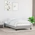 Cadru de pat fără saltea, gri deschis, 100x200 cm, textil GartenMobel Dekor