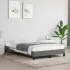 Cadru de pat fără saltea, gri închis, 120x200 cm, textil GartenMobel Dekor