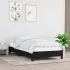 Cadru de pat fără saltea, negru, 100x200 cm, textil GartenMobel Dekor