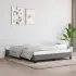 Cadru de pat fără saltea, gri închis, 140x190 cm, textil GartenMobel Dekor