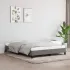 Cadru de pat fără saltea, gri închis, 140x200 cm, textil GartenMobel Dekor