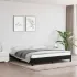 Cadru de pat fără saltea, maro închis, 160x200 cm, textil GartenMobel Dekor