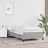 Cadru de pat fără saltea, maro închis, 90x190 cm, textil GartenMobel Dekor