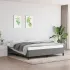Cadru de pat fără saltea, maro închis, 160x200 cm, textil GartenMobel Dekor