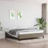 Cadru de pat fără saltea, maro închis, 160x200 cm, textil GartenMobel Dekor