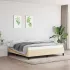 Cadru de pat fără saltea, maro închis, 180x200 cm, textil GartenMobel Dekor