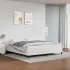 Cadru de pat fără saltea alb 120x190 cm piele artificială GartenMobel Dekor