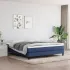 Saltea cu arcuri buzunar, fermitate medie, albastru, 120x190x20 cm, textil GartenMobel Dekor