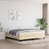 Saltea de pat cu arcuri, crem, 120x190x20 cm, textil GartenMobel Dekor