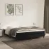 Saltea cu arcuri buzunar, fermitate medie, gri închis, 160x200x20 cm, catifea GartenMobel Dekor