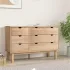 Dulap cu sertar OTTA maro/gri, 111x43x73,5 cm, lemn masiv pin GartenMobel Dekor