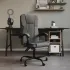 Fotoliu de birou rabatabil, gri taupe, textil GartenMobel Dekor