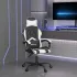 Scaun de gaming pivotant, negru și camuflaj, piele ecologică GartenMobel Dekor