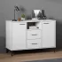 Dulap cu picioare metalice „OSLO” maro 113x40x77 cm lemn GartenMobel Dekor