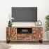 Dulap TV, 105x33,5x46 cm, lemn masiv de acacia&lemn prelucrat GartenMobel Dekor