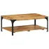 Măsuță de cafea 2 straturi, 100x55x38 cm, lemn masiv mango/oțel GartenMobel Dekor
