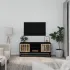Comodă TV, alb, 105x30x45 cm, lemn prelucrat & fier GartenMobel Dekor