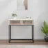 Masă de consolă albă 80x30x75 cm din lemn de lemn și fier GartenMobel Dekor