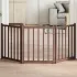 Poartă de câini pliabilă 2 panouri stejar maro 160 cm lemn brad GartenMobel Dekor