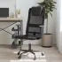 Scaun birou reglabil în înălțime negru piele artificială/plasă GartenMobel Dekor