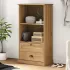 Bibliotecă VIGO, alb, 60x35x114,5 cm, lemn masiv de pin GartenMobel Dekor