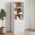 Bibliotecă cu sertare „ALTA”, 60x35x142 cm, lemn masiv de pin GartenMobel Dekor