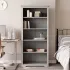 Bibliotecă BODO, alb, 82x40x173 cm, lemn masiv pin, 5 rafturi GartenMobel Dekor