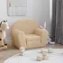 Canapea extensibilă pentru copii, gri deschis, pluș moale GartenMobel Dekor