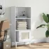 Bibliotecă SENJA aspect ratan negru 60x35x130 cm lemn masiv pin GartenMobel Dekor