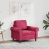 Canapea cu 3 locuri, gri închis, 180 cm, material catifea GartenMobel Dekor