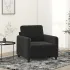 Canapea cu 3 locuri, Negru, 180 cm, catifea GartenMobel Dekor