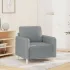 Canapea cu 2 locuri, gri deschis, 120 cm, material textil GartenMobel Dekor