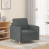 Canapea cu 2 locuri, gri deschis, 120 cm, material textil GartenMobel Dekor