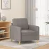 Canapea cu 2 locuri, gri deschis, 120 cm, material textil GartenMobel Dekor