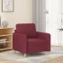 Canapea cu 2 locuri, gri deschis, 120 cm, material textil GartenMobel Dekor