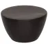 Măsuță de cafea, negru, Ø 50x30 cm, aluminiu bătut la ciocan GartenMobel Dekor
