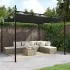 Pergola cu acoperiș retractabil, antracit, 395x292x230 cm GartenMobel Dekor