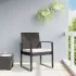 Scaune de bucătărie de grădină, 2 buc., maro, rattan PP GartenMobel Dekor