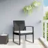 Scaune de bucătărie de grădină, 2 buc., maro, rattan PP GartenMobel Dekor