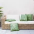 Perne decorative Frunză 4 pcs Model cu frunze 40 x 40 cm GartenMobel Dekor