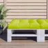 Pernă de paleți, verde aprins, 120x80x12 cm, material textil GartenMobel Dekor