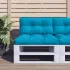Pernă de paleți albastru deschis 120x40x12 cm material textil GartenMobel Dekor