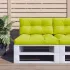 Pernă de paleți, verde aprins, 120x40x12 cm, material textil GartenMobel Dekor