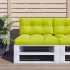 Pernă de paleți, model frunze, 80x40x12 cm, textil GartenMobel Dekor